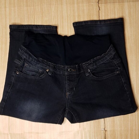 Denim Diva Maternity Womens Denim Capri Jeans Medium - Picture 1 of 7